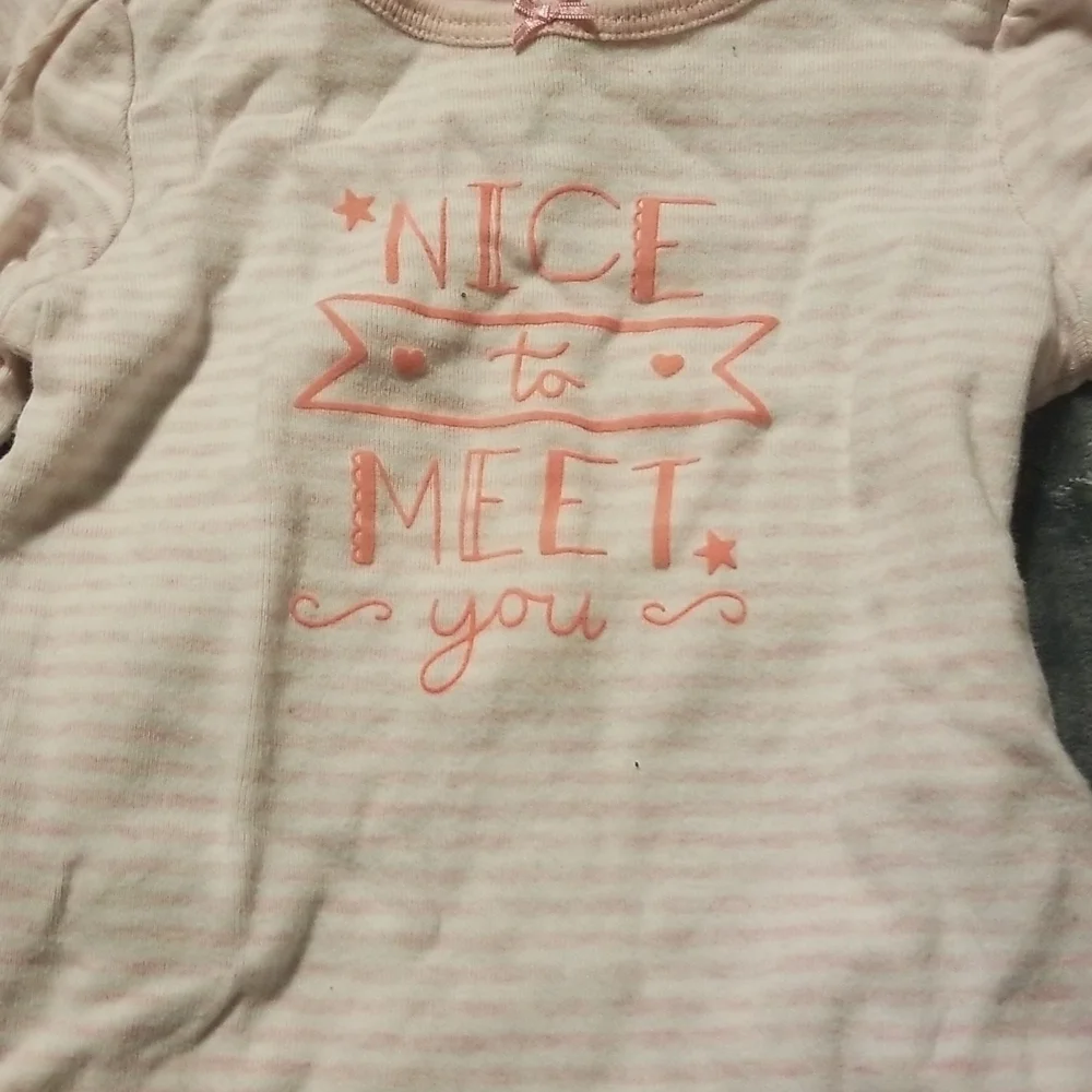Baby B'Gosh Baby Girl's Stripe Long Sleeve Onesie